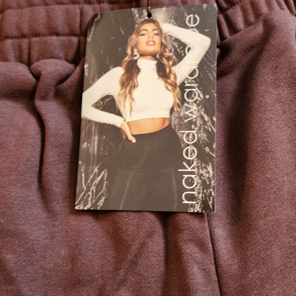 Naked Wardrobe Jogger Sweatpants Women's Large Brown NW-MP005 - Picture 11 of 16